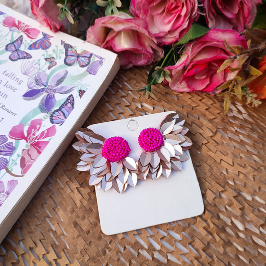 Petal Bloom Beaded Earring