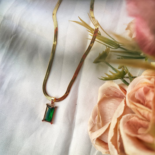 Emerald Whisper Necklace