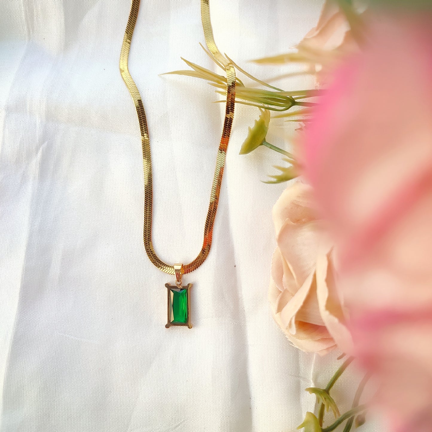 Emerald Whisper Necklace