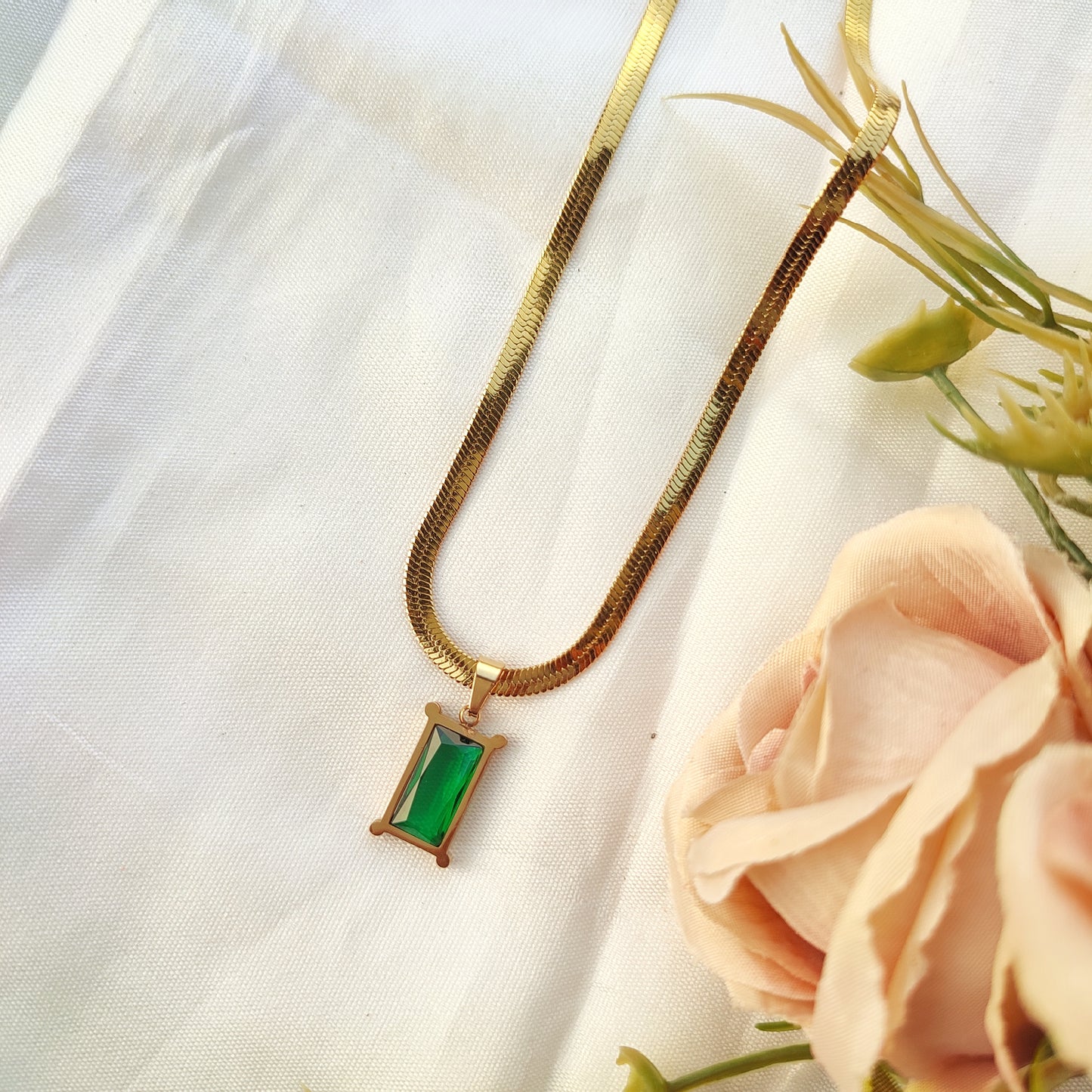 Emerald Whisper Necklace