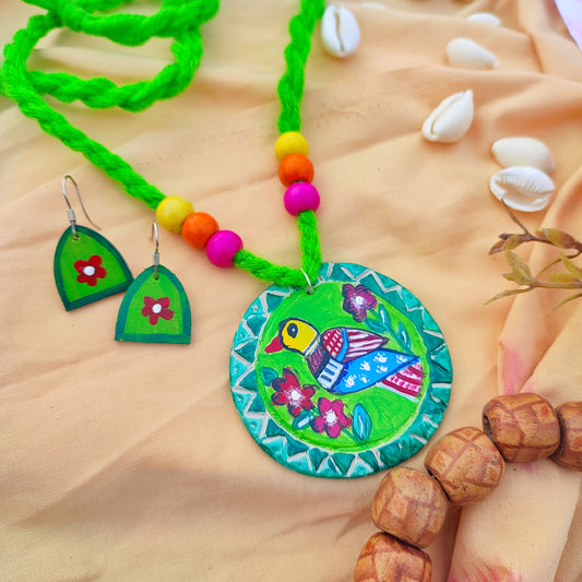 "Pakshi Vrishaka" necklace Set