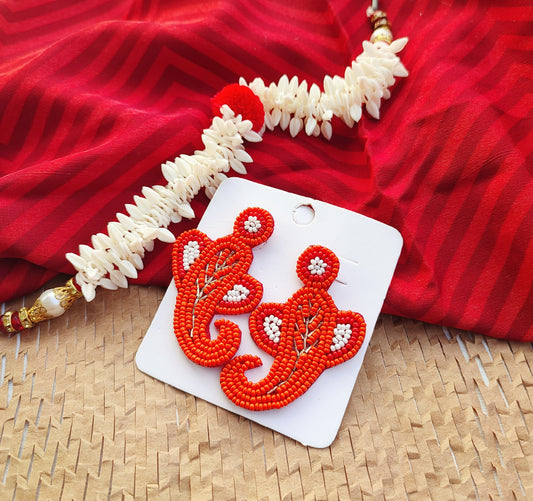 Beaded Bappa  Earring