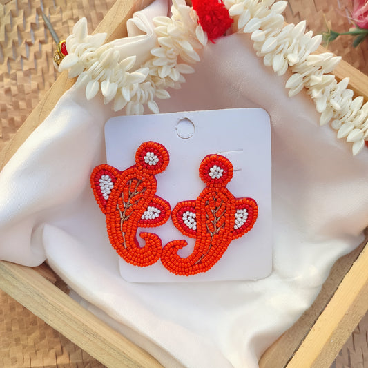 Beaded Bappa  Earring