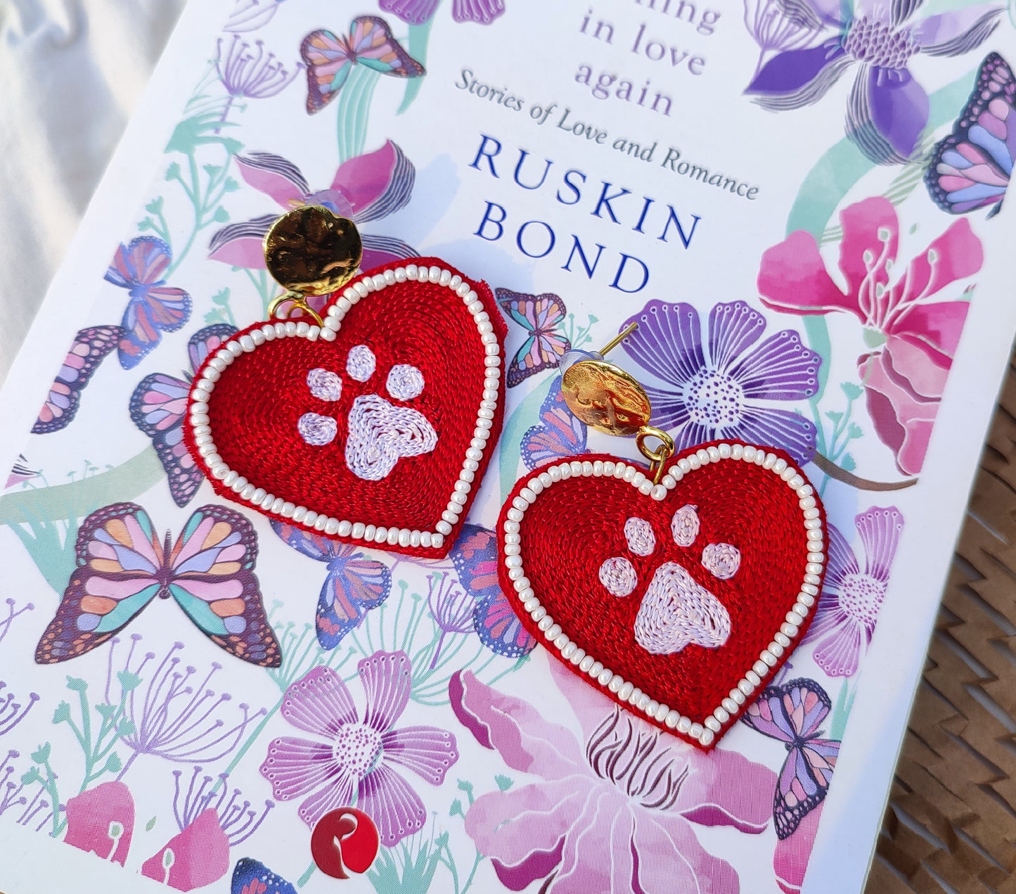 Paweffect Love Embrodered Earring