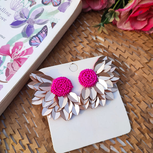 Petal Bloom Beaded Earring