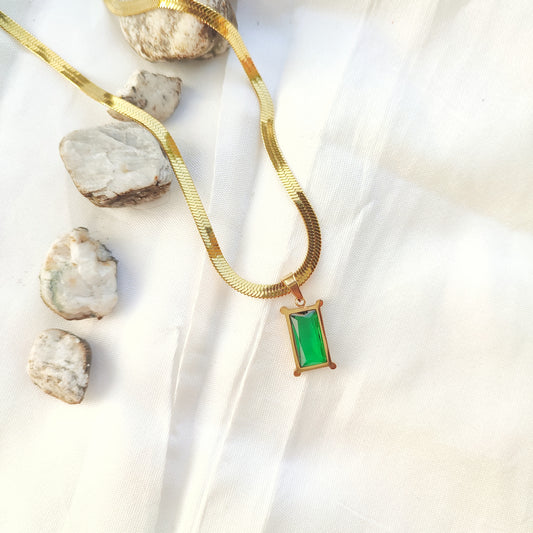 Emerald Whisper Necklace