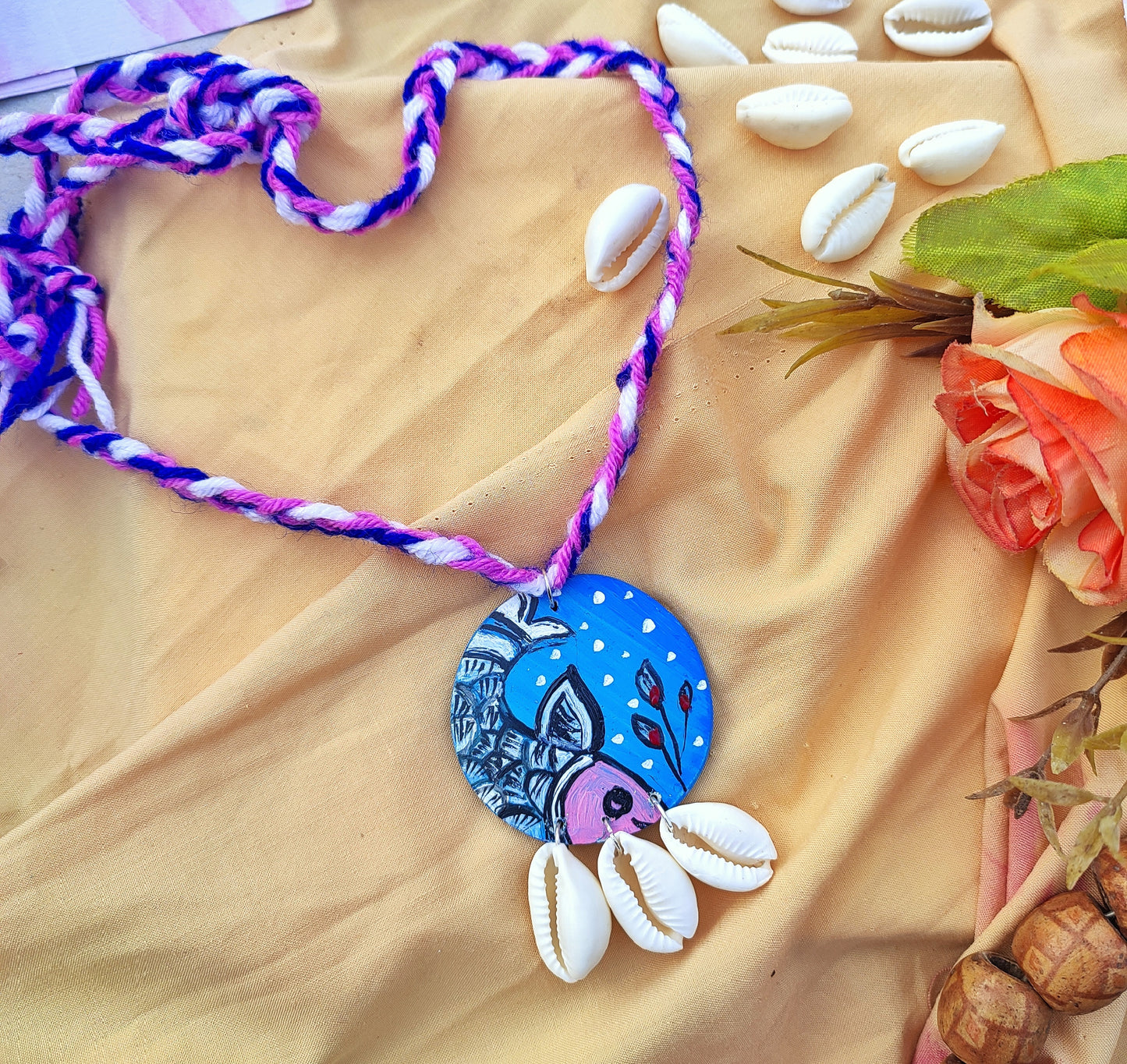 "Meenmridula" Reversible  Necklace Set
