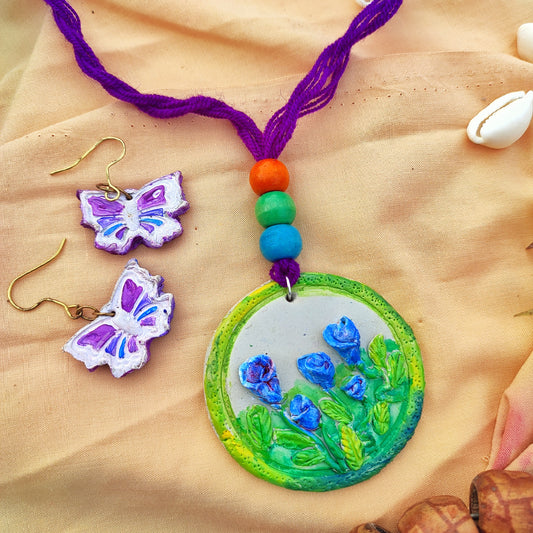 "Gulbahaar" 3D necklace Set