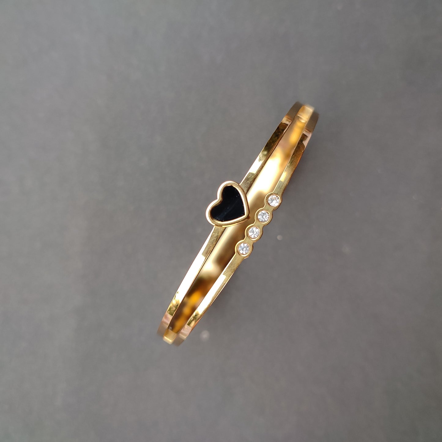 Midnight Heart  Bangle