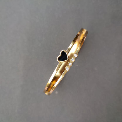Midnight Heart  Bangle