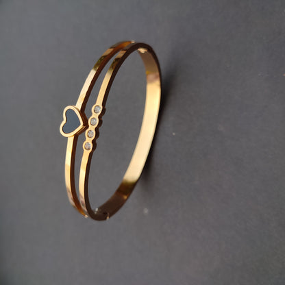 Midnight Heart  Bangle